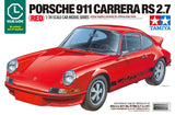 Tamiya Porsche 911 Carrera RS 2.7 Red (Clic Loc) 1/24 Plastic Model Kit - Item #28104