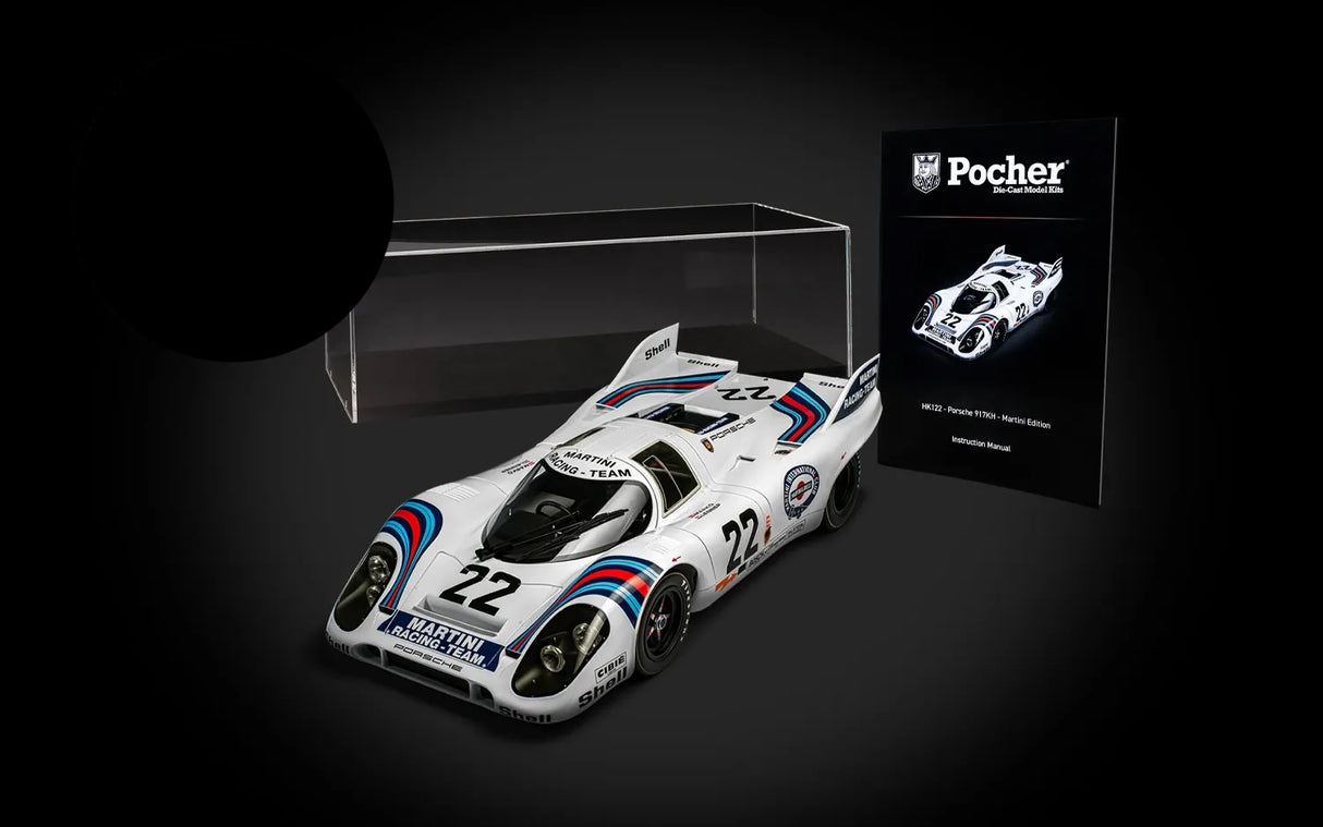 Pocher Porsche 917KH MARTINI Edition and Display Case Bundle - BUNDLEP06