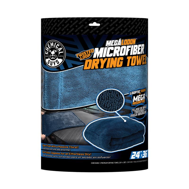 Chemical Guys Megalodon Twisted Loop Microfibre Drying Towel 24" x 36"