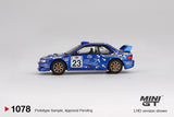Mini GT Subaru Impreza WRC99 #23 2000 Acropolis Rally 1:64 - MGT01078-L