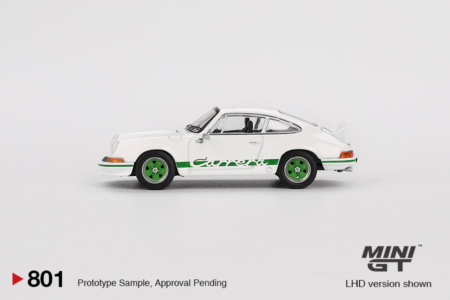 Mini GT Porsche 911 Carrera RS 2.7 Grand Prix White LHD 1:64 - MGT00801-L