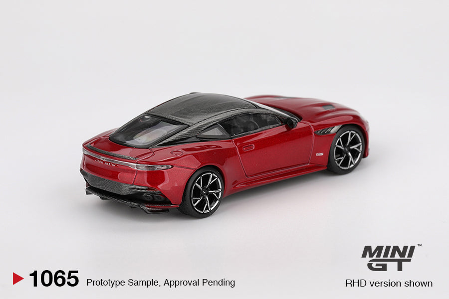 Mini GT Aston Martin DBS Hyper Red RHD 1:64 - MGT01065-R