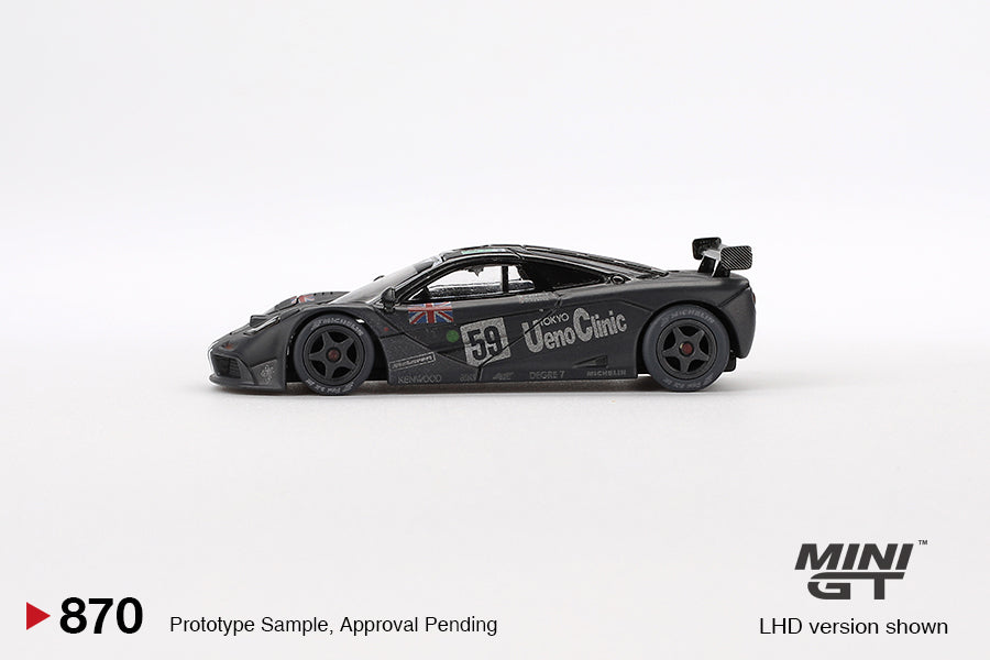 Mini GT McLaren F1 GTR #59 1995 Le Mans 24Hr Winner Post-Race Weathered LHD - MGT00870-L