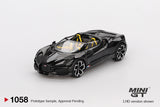 Mini GT Bugatti W16 Mistral Black 1:64 - MGT01058-L