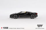 Mini GT Bugatti W16 Mistral Black 1:64 - MGT01058-L
