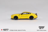 Mini GT LB★WORKS FORD MUSTANG Triple Yellow 1:64 - MGT01077-R