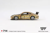 Mini GT Nissan Silvia (S15) Top Secret D1GP RHD (Blister Packaging) 1:64 - MGT00714-BL