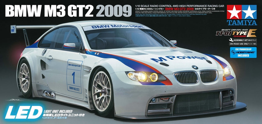 Tamiya RC BMW M3 GT2 2009 - TT-01E - Item #58449