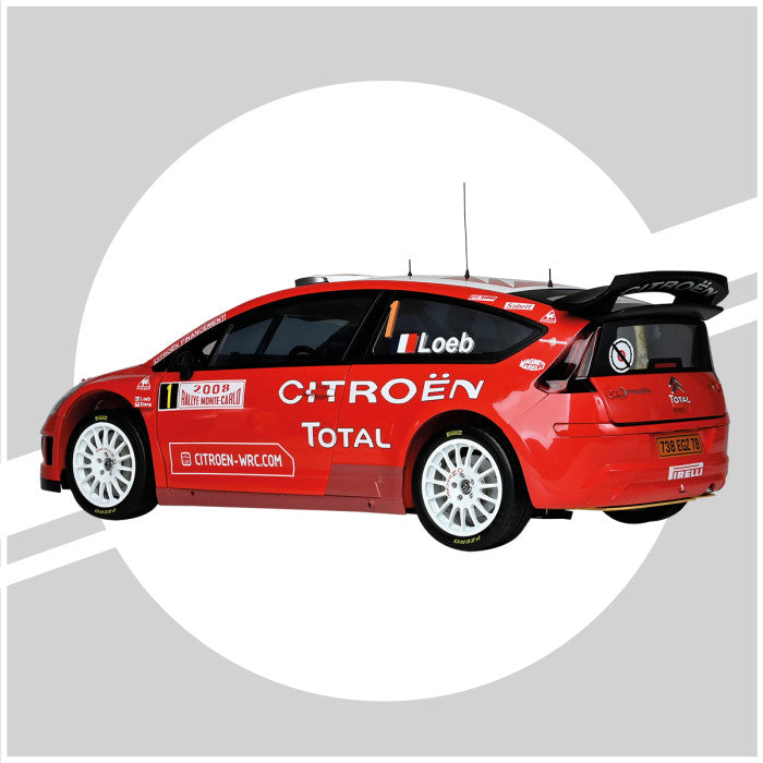 IXO Collections Full Kit Citroën C4 WRC 2008 Red 1:8 Scale Metal Kit IXC.CC4.FK