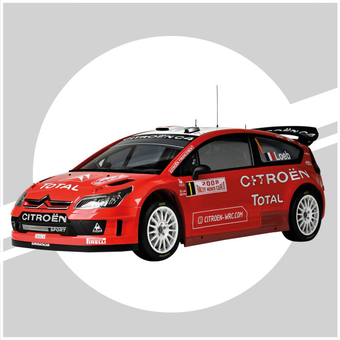 IXO Collections Full Kit Citroën C4 WRC 2008 Red 1:8 Scale Metal Kit IXC.CC4.FK