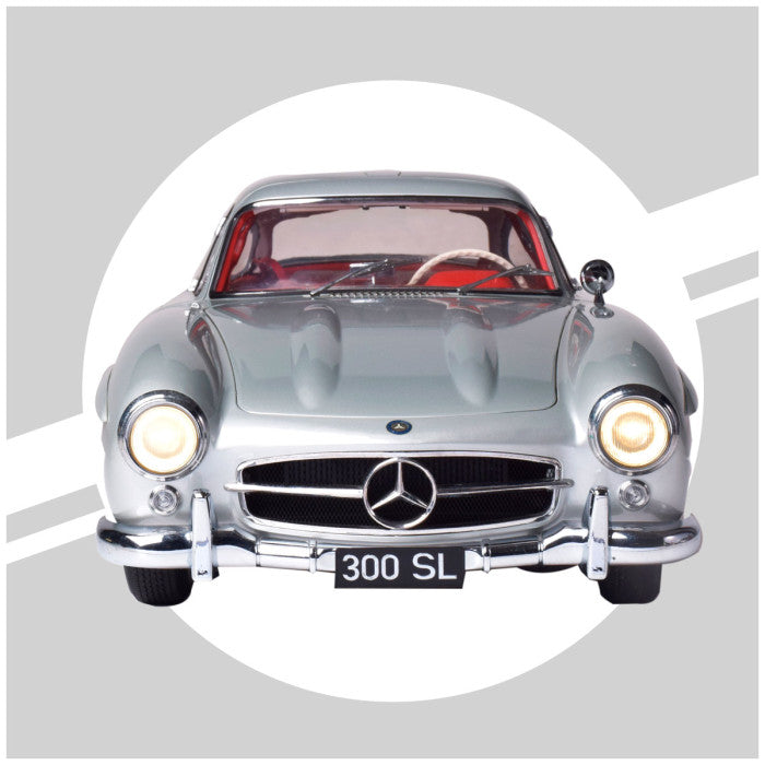 IXO Collections Full Kit Mercedes 300 SL Silver 1:8 Scale Metal Kit IXC.MBC.FK