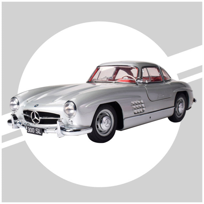 IXO Collections Full Kit Mercedes 300 SL Silver 1:8 Scale Metal Kit IXC.MBC.FK