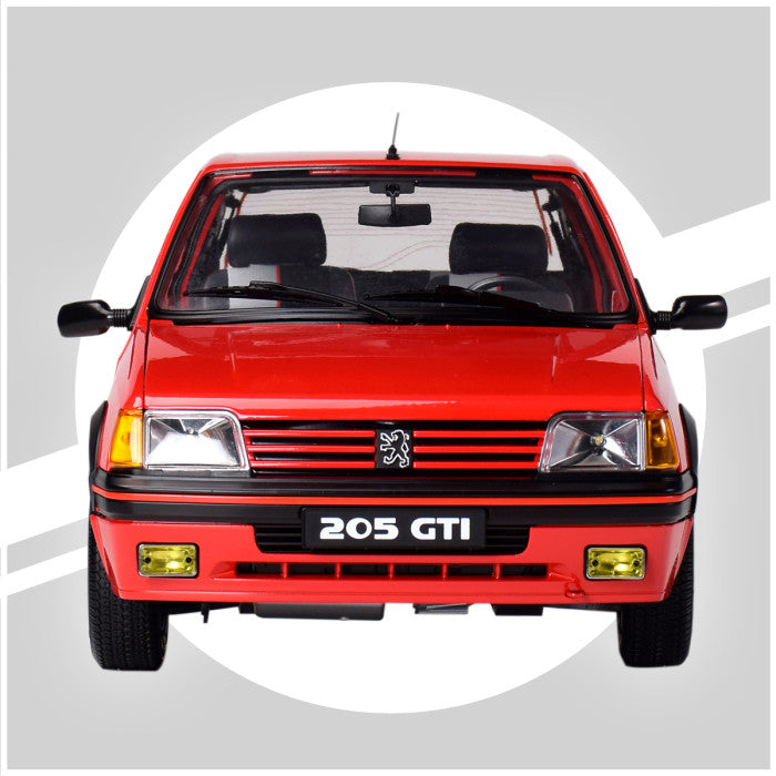 IXO Collections Peugeot 205 1.9 GTI Red 1:8 Scale Metal and Plastic Full Kit IXC.PEU.FK