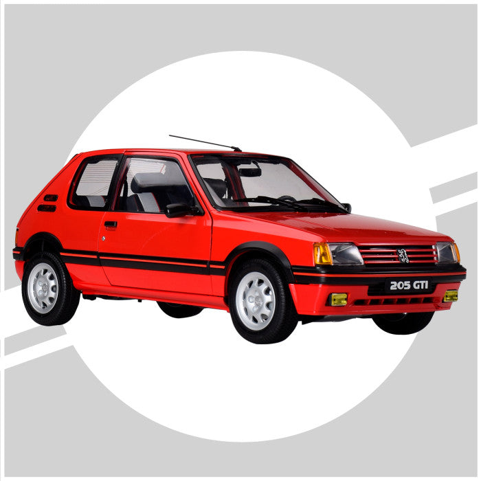 IXO Collections Peugeot 205 1.9 GTI Red 1:8 Scale Metal and Plastic Full Kit IXC.PEU.FK