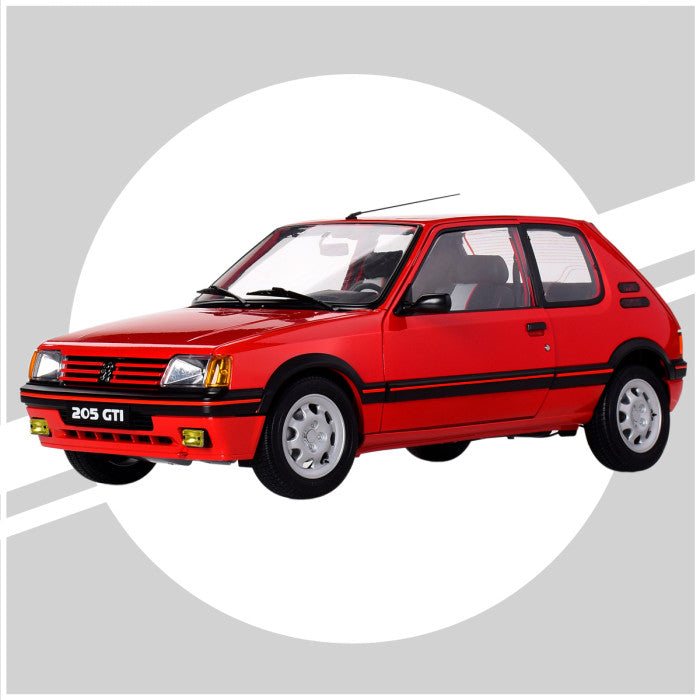 IXO Collections Peugeot 205 1.9 GTI Red 1:8 Scale Metal and Plastic Full Kit IXC.PEU.FK