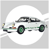 IXO Collections Porsche 911 Carrera RS 2.7 White 1:8 Scale Metal and Plastic Full Kit IXC.911.FKW