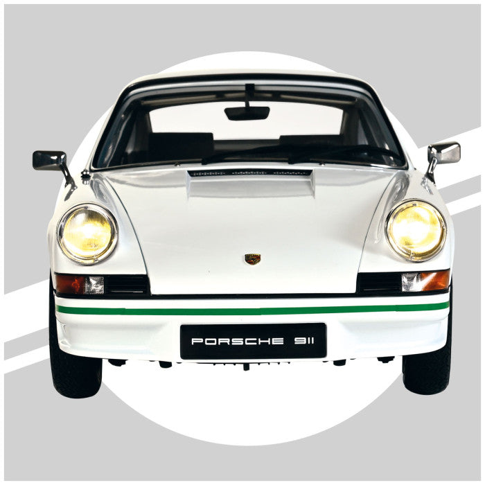 IXO Collections Full Kit Porsche 911 Carrera RS 2.7 White 1:8 Scale Metal Kit IXC.911.FKW