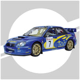 IXO Collections Full Kit Subaru Impreza STI WRC 1:8 Scale Metal Kit