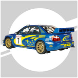 IXO Collections Full Kit Subaru Impreza STI WRC 1:8 Scale Metal Kit