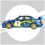 IXO Collections Full Kit Subaru Impreza STI WRC 1:8 Scale Metal Kit