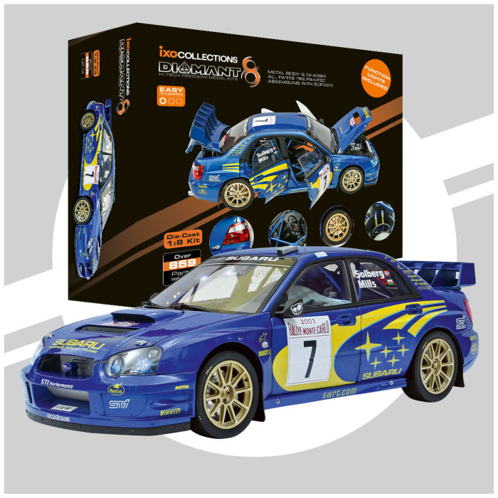 IXO Collections Full Kit Subaru Impreza STI WRC 1:8 Scale Metal Kit