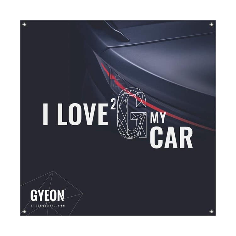Gyeon Banner - I Love 2 G My Car (LH Logo)