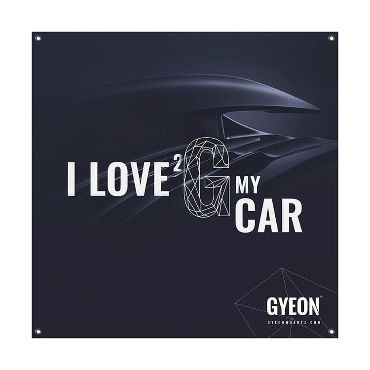 Gyeon Banner - I Love 2 G My Car (RH Logo)