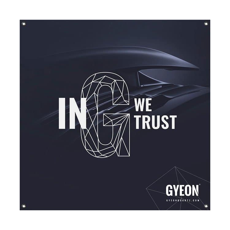 Gyeon Banner - In G We Trust (RH Logo)
