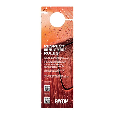 Gyeon Hanger - Do Not Wash, Red