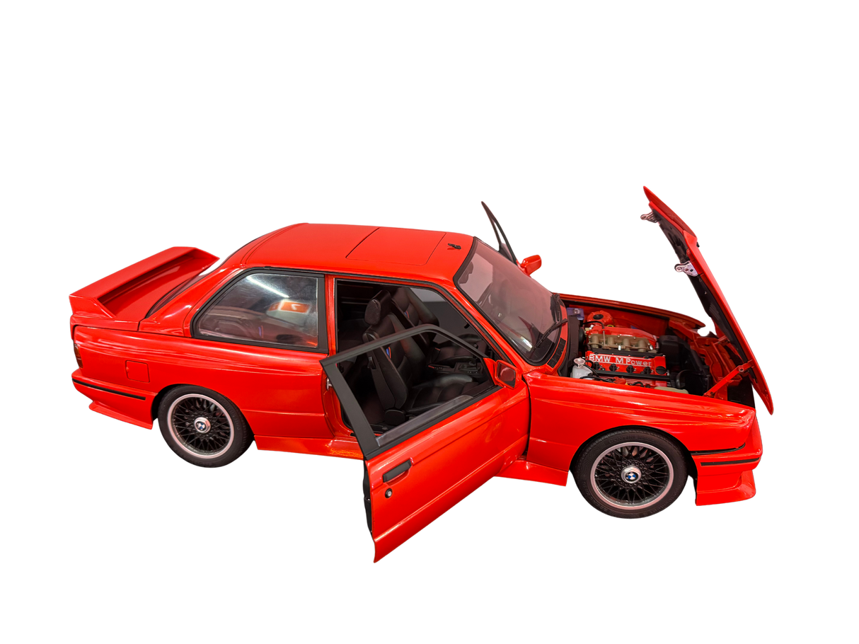 IXO Collections BMW E30 M3 Red 1:8 Scale Metal and Plastic Full Kit IXC.BMR.FK