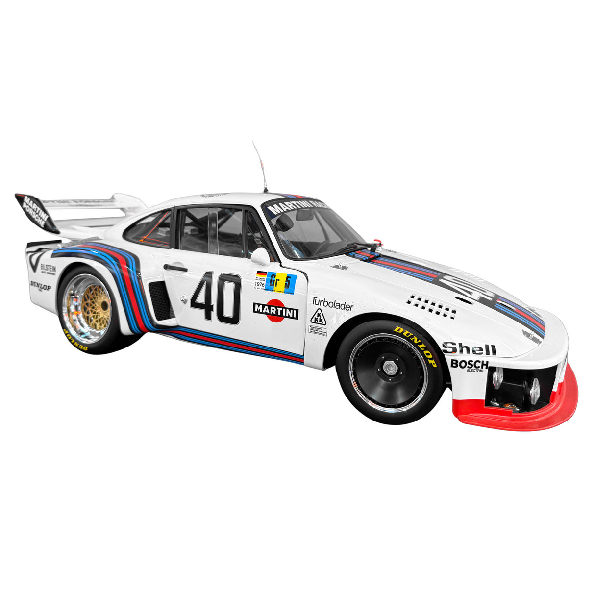 IXO Collections Porsche 935 Martini 002 (R16) 1976 1:8 Scale Metal and Plastic Full Kit IXC.P935.FK