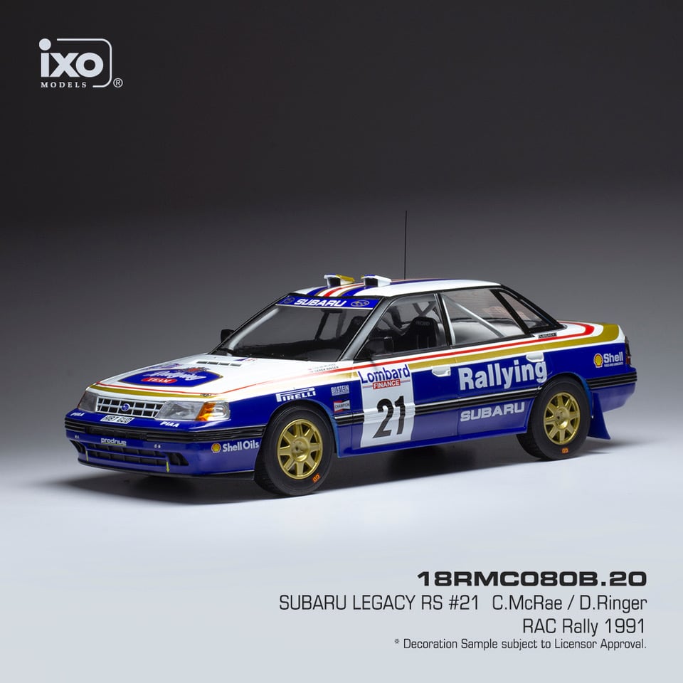 IXO Subaru Legacy RS #21 C. McRae & D. Ringer - RAC Rally 1991 1:18 18RMC080B.20