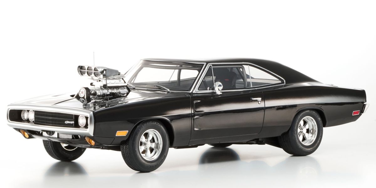 Kyosho Dodge Charger R/T 1970 Fast & Furious Black 1:12 Scale Resin KSR12008A