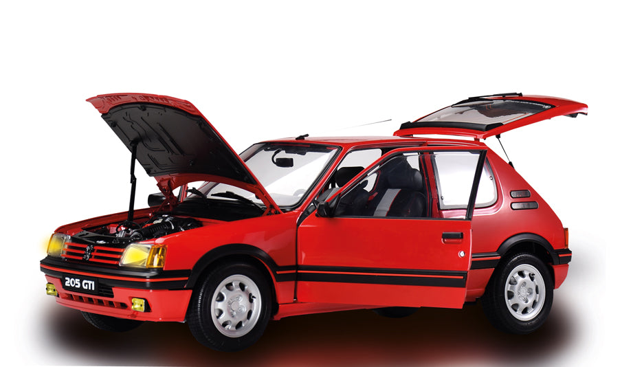 IXO Collections Peugeot 205 1.9 GTI Red 1:8 Scale Metal and Plastic Full Kit IXC.PEU.FK