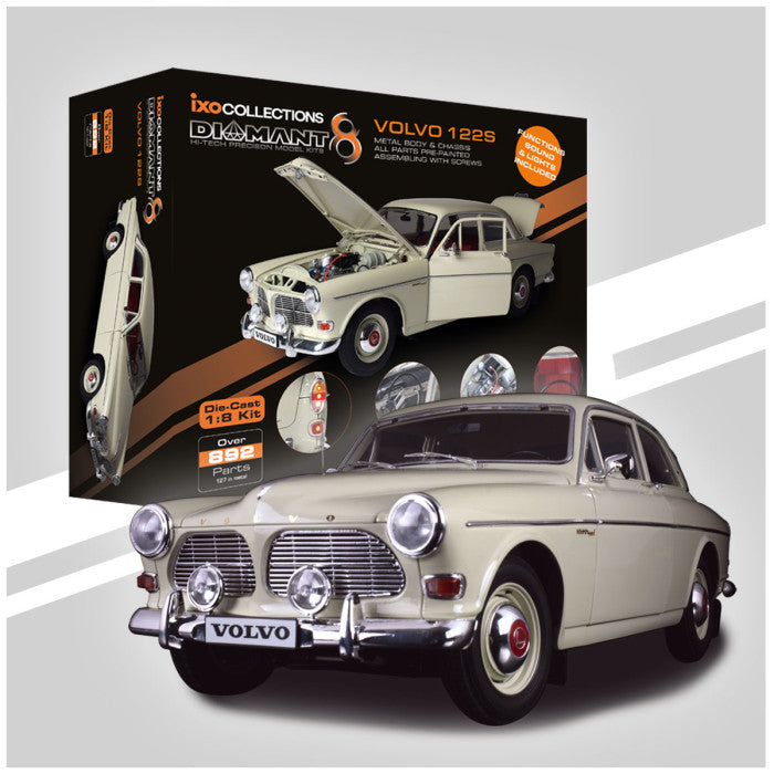 IXO Collections Full Kit Volvo 122S 1:8 Scale Metal Kit